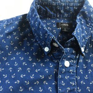 JCrew Cotton Short sleeved Dress Shirt